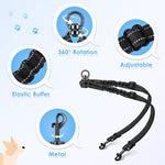 Premium alloy metal snaps on the 360 degree rotation dual dog lead