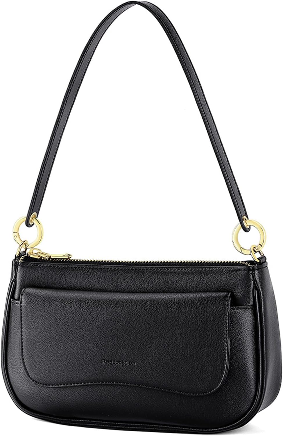 Peacocktion small shoulder bag front view trendy vegan leather crossbody