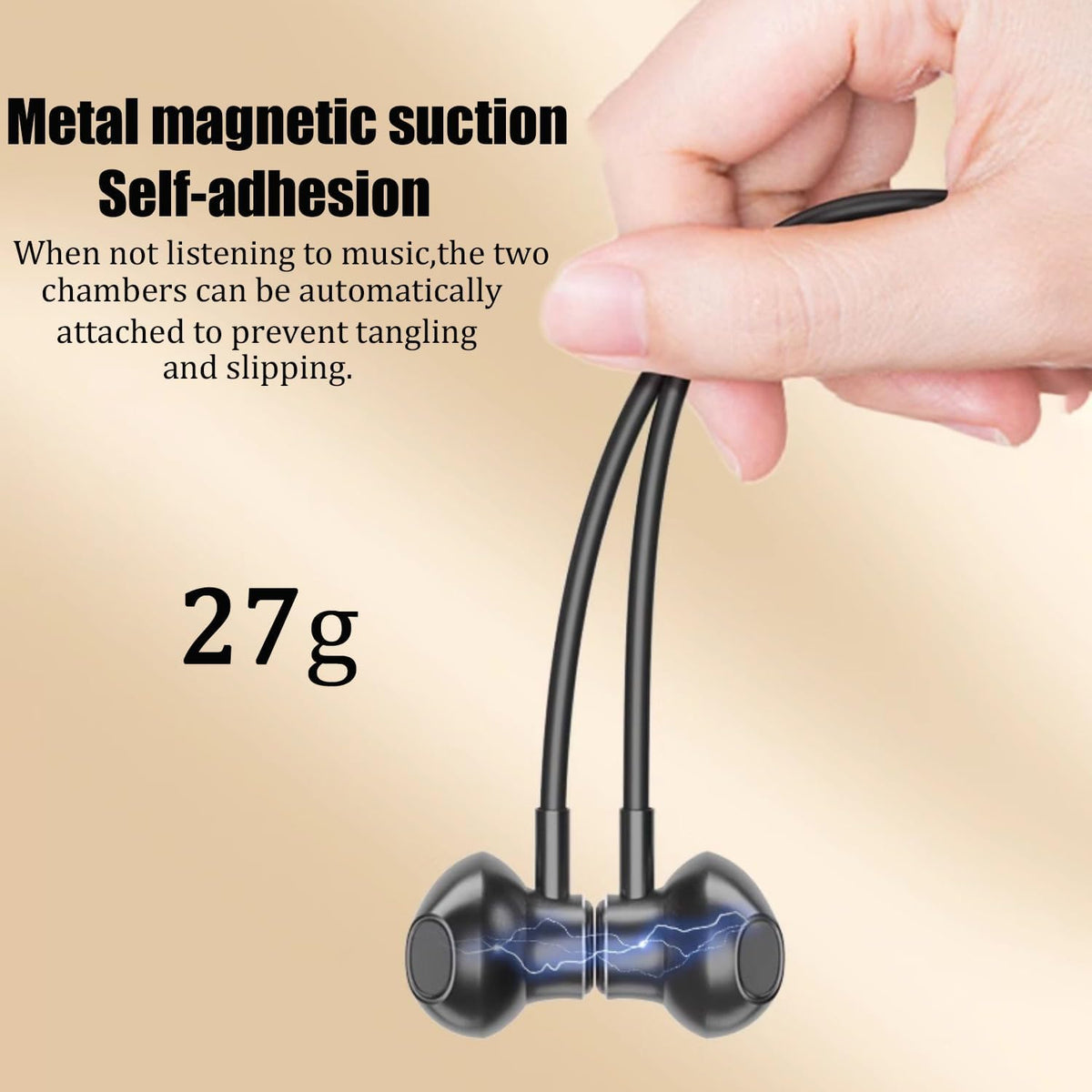 MOCANIO waterproof neckband earphones close-up