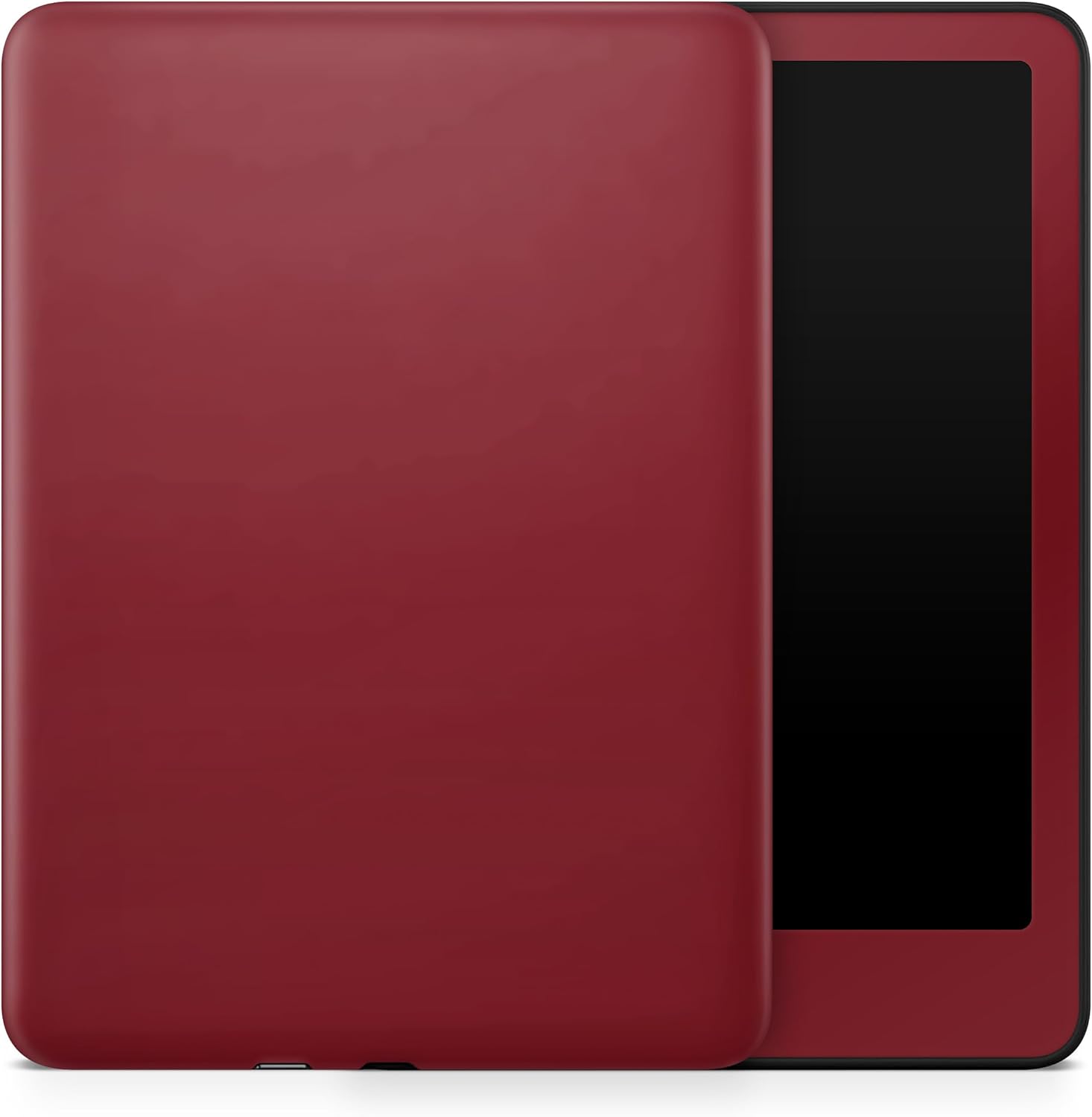 Vision Signs & Graphics Kindle Paperwhite 12th Gen skin front view solid burgundy