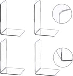 CY craft clear acrylic bookends front view desktop organizer