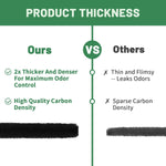 Useamie odor absorbing replacement pad demonstrating its flexible and durable fibrous construction.