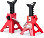 Raidenracing 1/24 scale metal adjustable jack stands front view hobby accessory