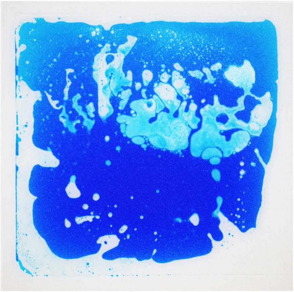 Longking sensory liquid floor tiles front view in blue