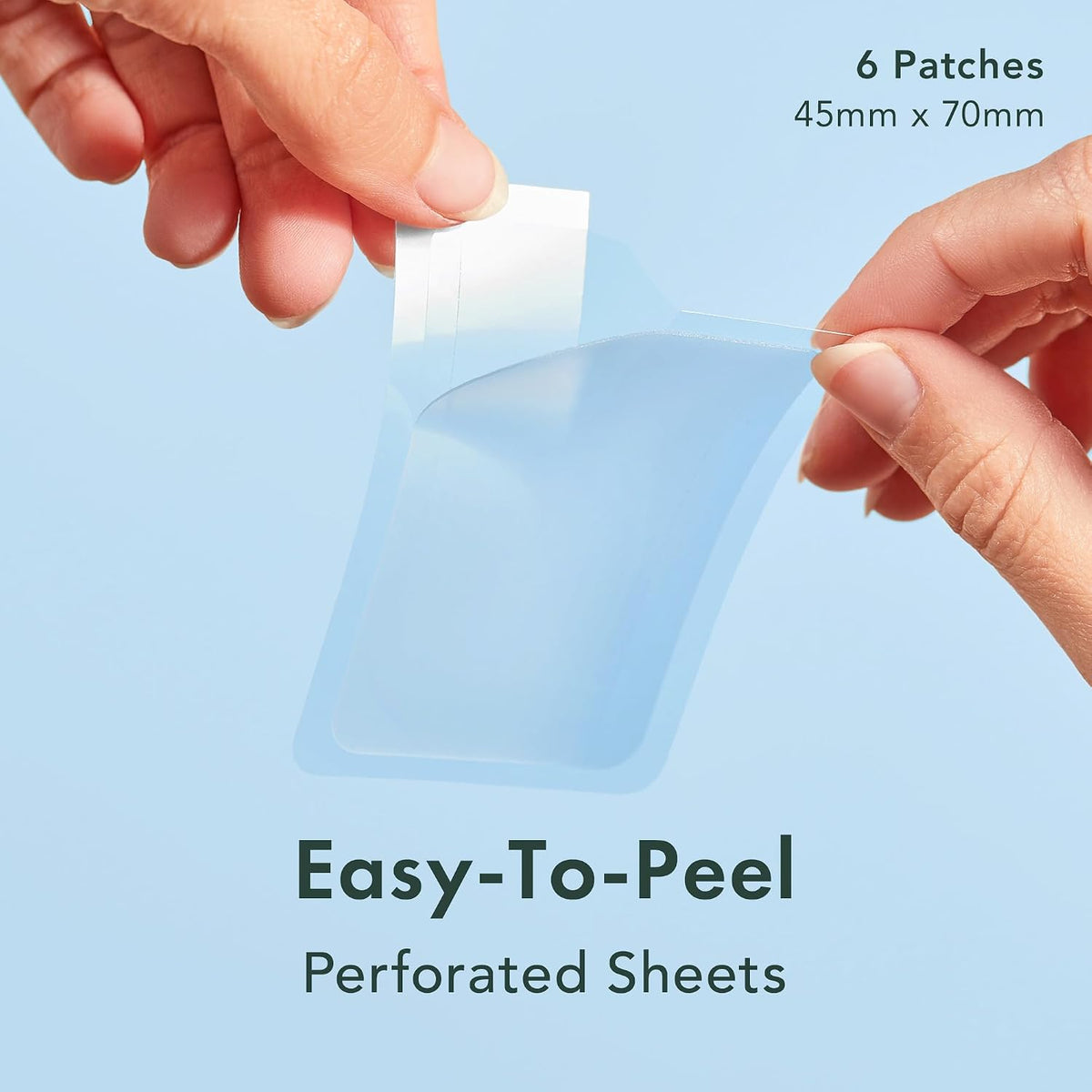 Rael large spot control cover contoured patch placed on the chin area