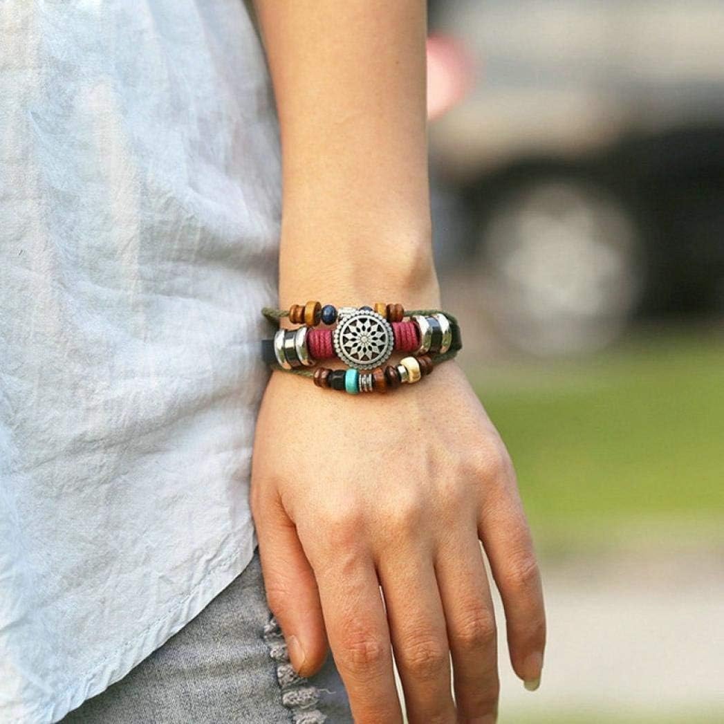 Oyefly multilayer hemp cord wrap bracelet close up