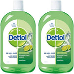Dettol Liquid Disinfectant for Floor Cleaner, Surface Disinfection, Personal Hygiene (Lime Fresh, 500ml, Pack of 2) - Image 1