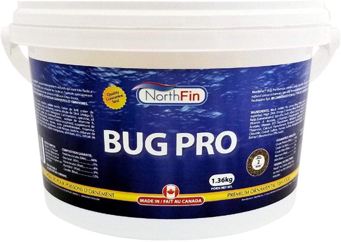 Northfin Bug Pro Crisps fish food front view packaging