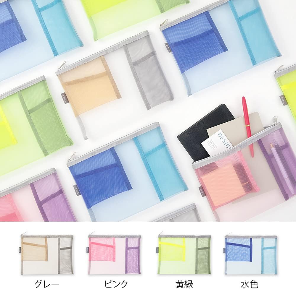 Midori pen pouch resting on desk surface