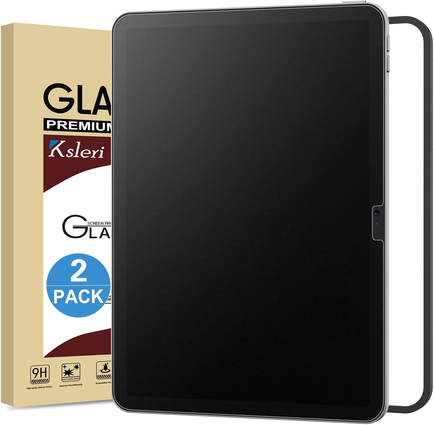 Ksleri matte tempered glass screen protector for 10.9 inch tablet front view