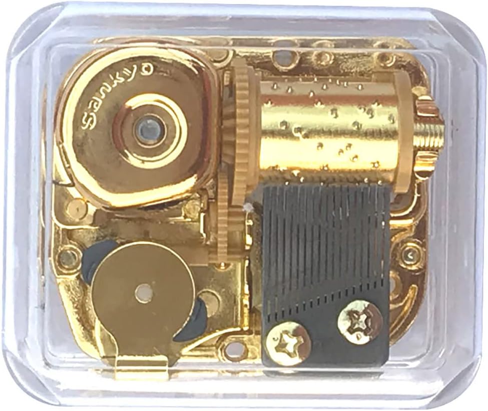 BinkeGG music box front view displaying transparent acrylic body.