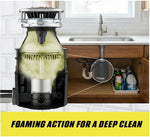 Close up of Drain Weasel lemon scent disposal cleaning pods