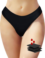 Feitycom leakproof period swim bikini bottoms front view