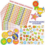Collection of 1528 reward stickers included with Putska chart