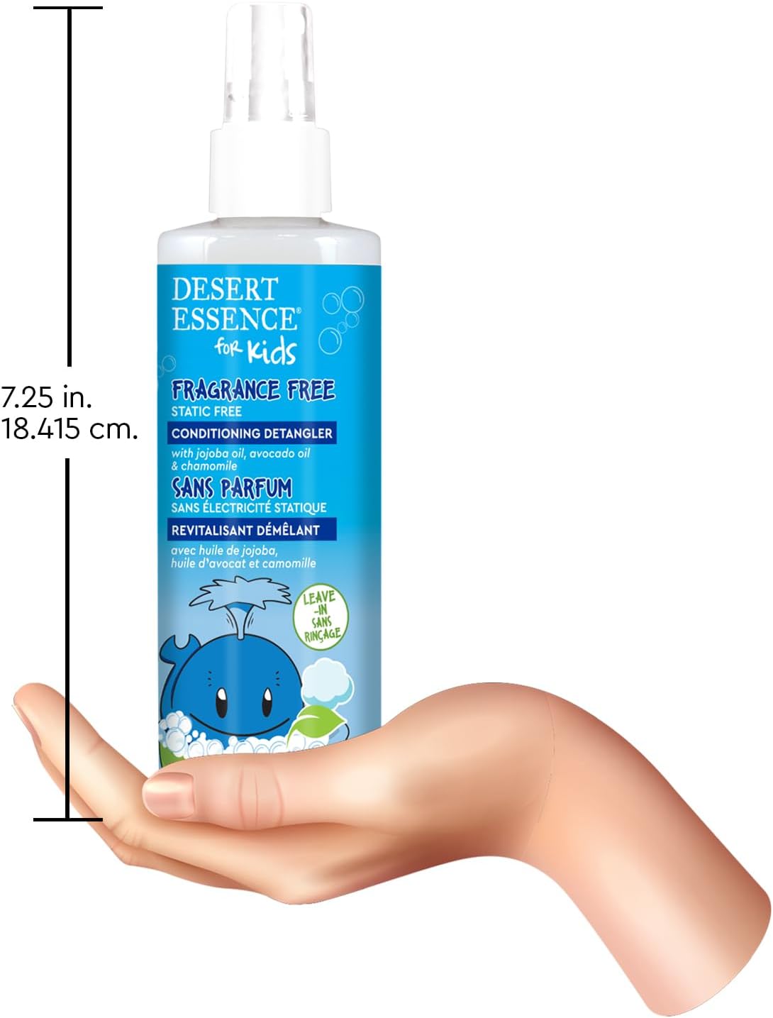 Desert Essence Kids Conditioning Detangler lifestyle use with child