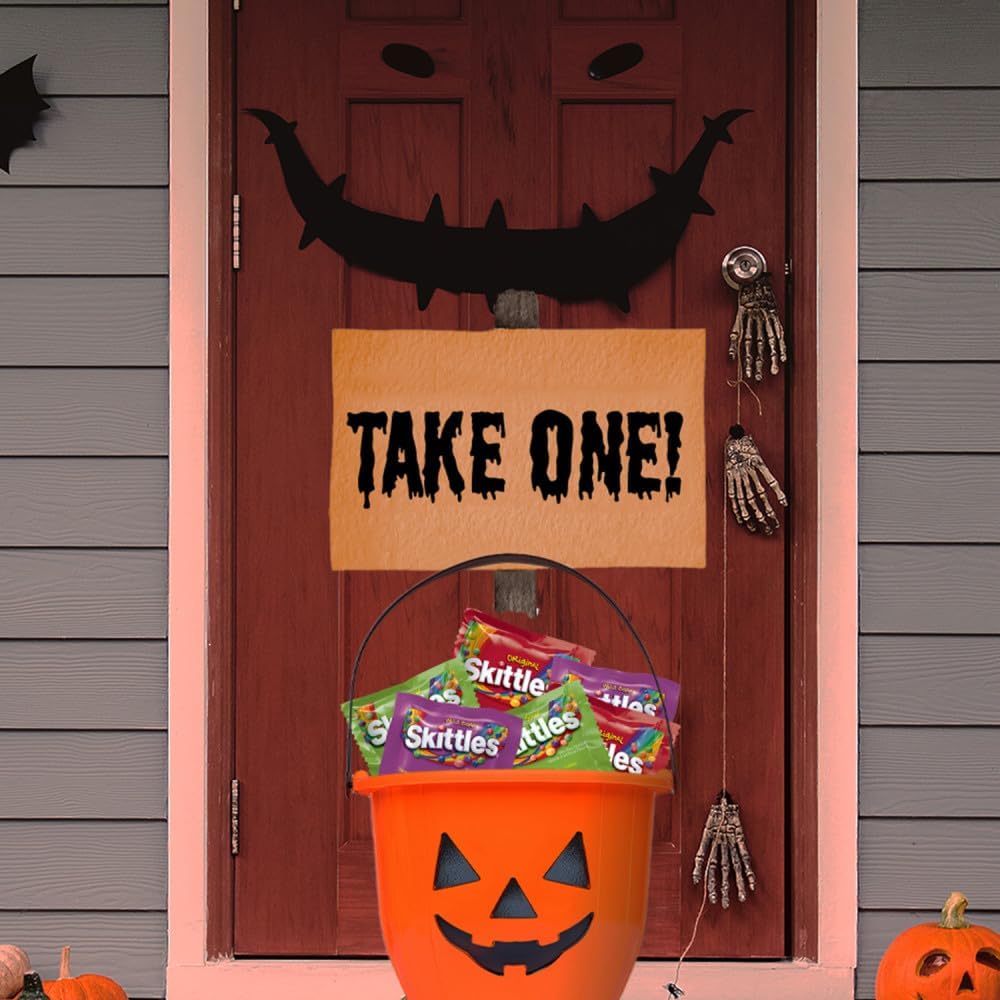 Premium imported American confectionery party bag showing complete assortment details