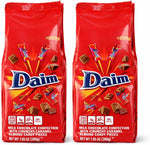 Daim Milk Chocolate Covered Crunchy Almond Caramel Bags front view imported candy