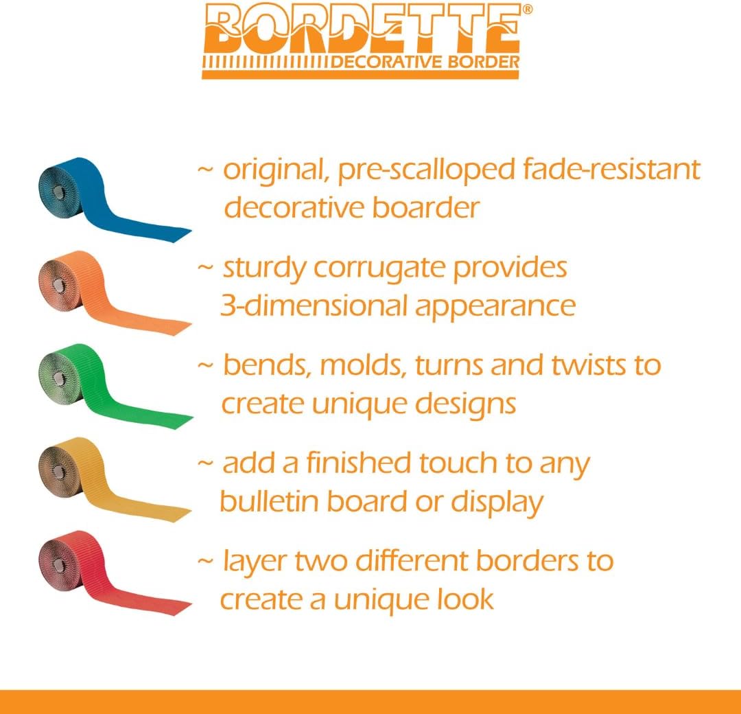 Pacon Bordette decorative border roll packaging and label details