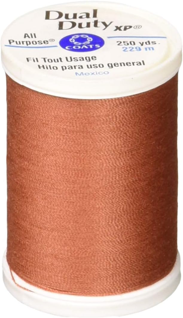 Coats And Clark dual duty xp thread rust front view spool