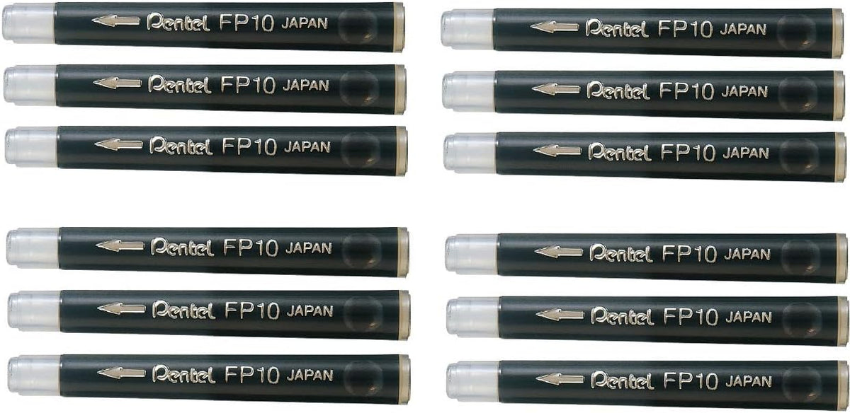 Pentel arts pocket brush refills front view packaging