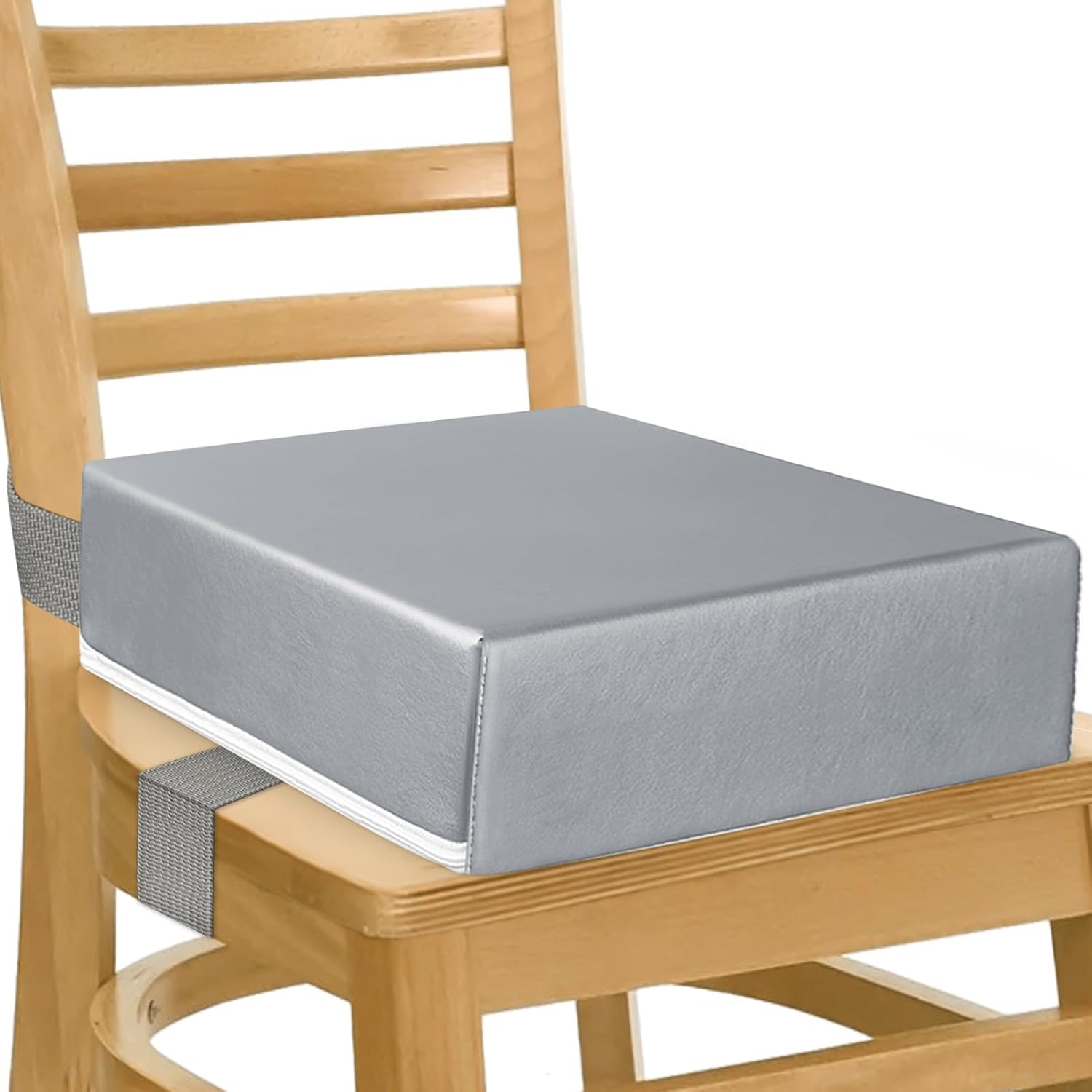 Koxuiuf toddler booster seat front view on dining chair