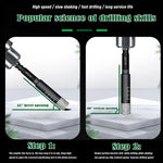 Storage bottle included with the 10 piece diamond drill bit kit