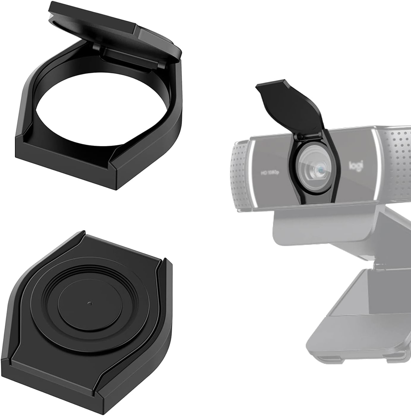 JCWINY webcam cover two pack front view protecting desktop computer camera lens