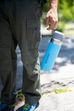 Durable eighteen by eight stainless steel base of the premium Stanley hydration flask.