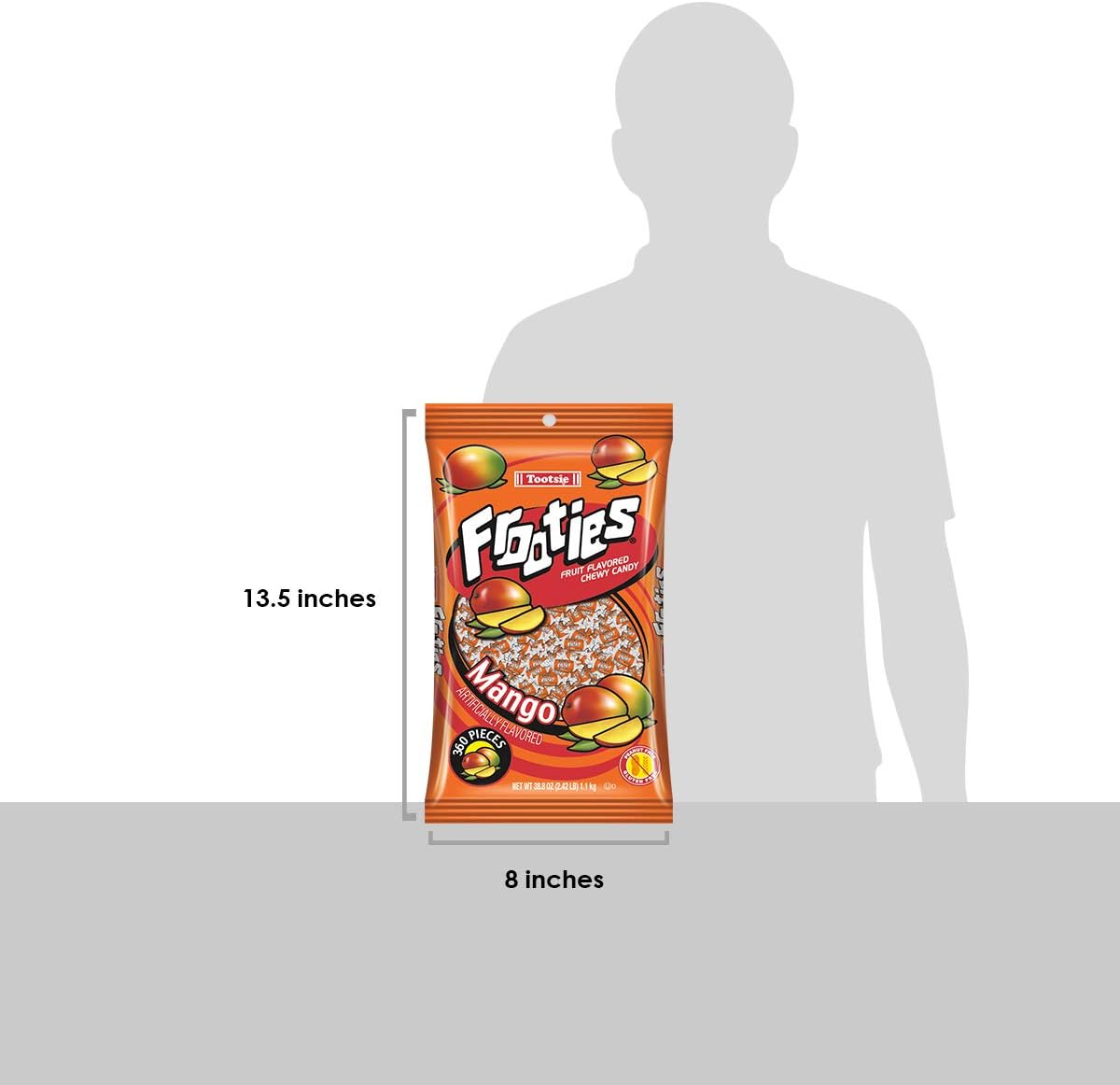 Tootsie Roll Mango Frooties candy pile for party bowl display