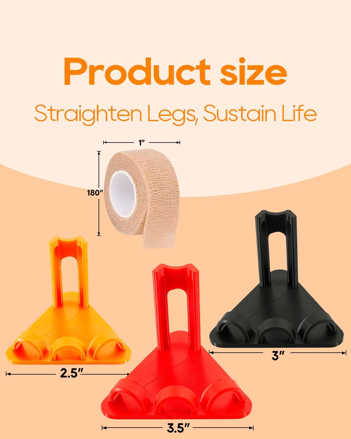 Adjustable poultry leg splints in small medium and large sizes