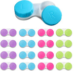 Aoutrow 16 Pack Mini Contact Lens Case Set front view