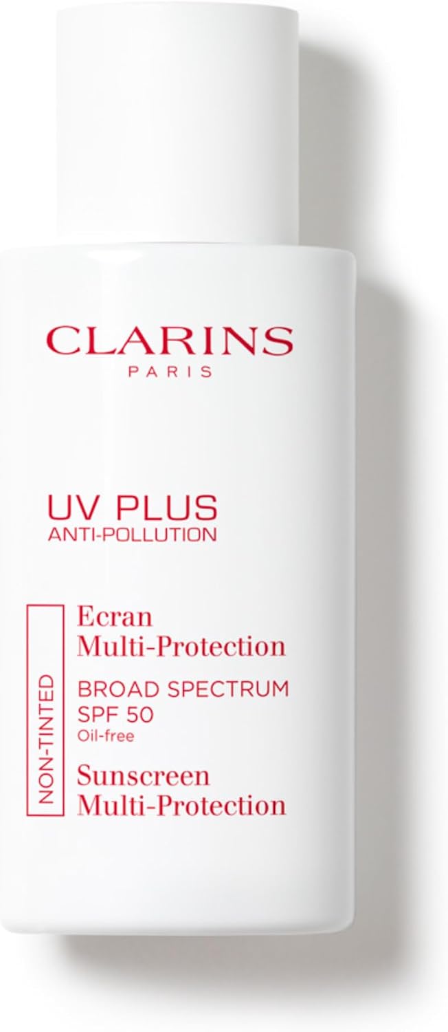 Clarins UV Plus Anti Pollution Sunscreen front view bottle packaging