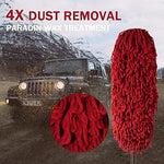 Ride Kings car duster accessories including the grey microfiber towel and blue chenille wash mitt.