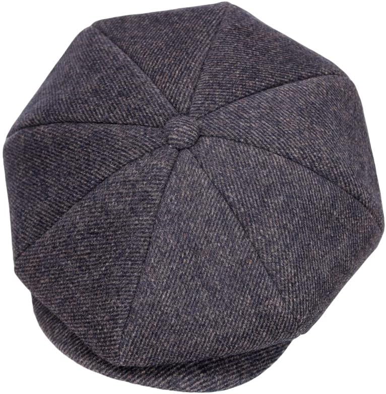 Jerague unisex newsboy hat styled on model