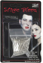 Mehron Makeup stage blood capsule kit accessories display