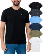 Mens T Shirts Soft Cotton Crew Neck Athletic Fit Casual Tees S-4XL | Soft cotton blend casual tee shirts with 4-way stretch - tag-free athletic fit for gym, work & casual everyday wear. - Image 15