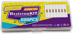 Side angle view of the electronic component kit packaging