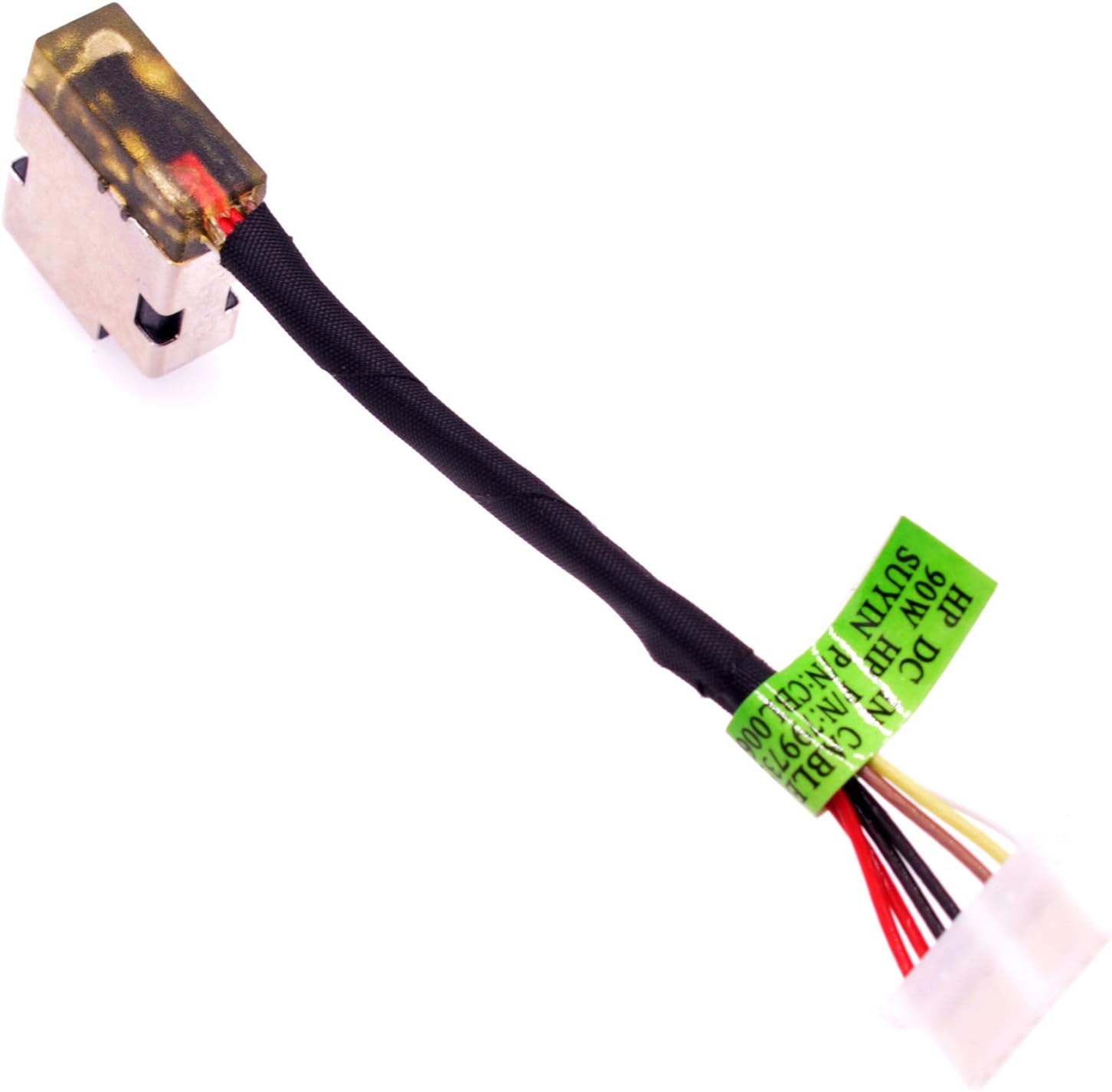 Deal4GO AC DC Power Jack Socket Cable front view high quality replacement part for laptop charging port repair
