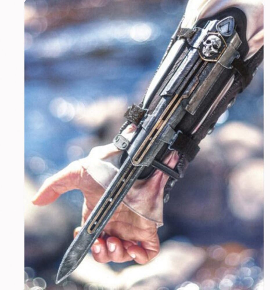 Assassin's Creed: Black Flag 4 Edward Kenway Hidden Rubber Blade Cosplay Weapons Props 1:1 Sleeves Sword - Image 5