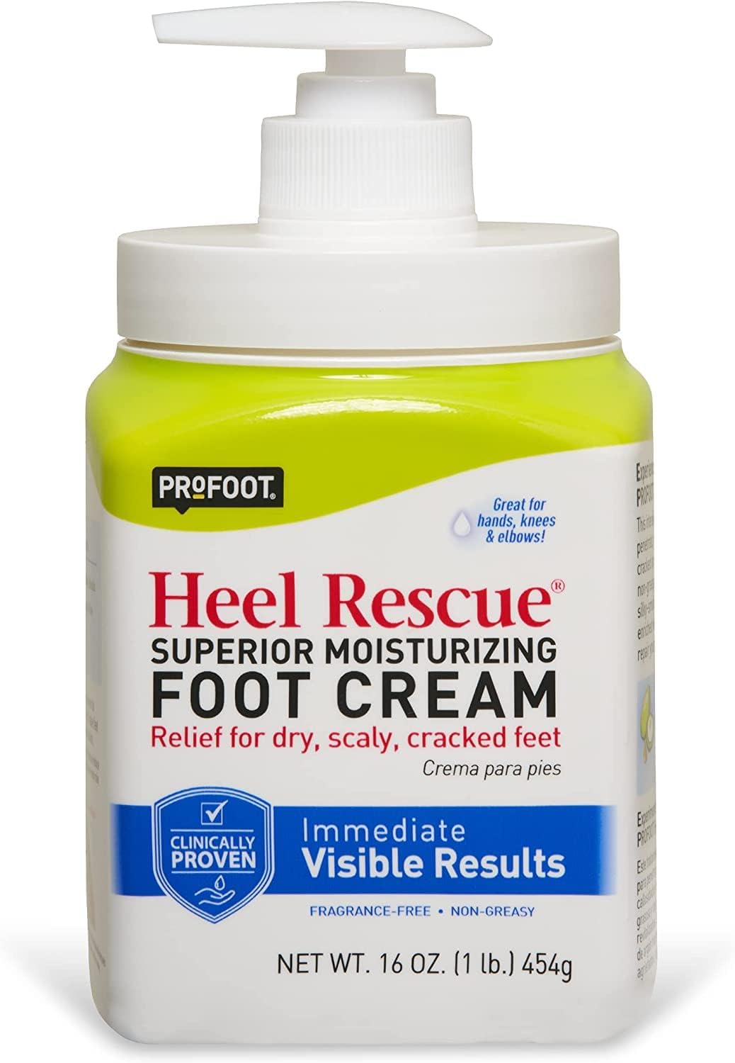 Profoot Heel Rescue Superior Moisturizing Foot Cream front view pump bottle