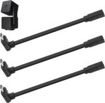 Uogw micro USB 90 degree extension cable front view showing three black adapters