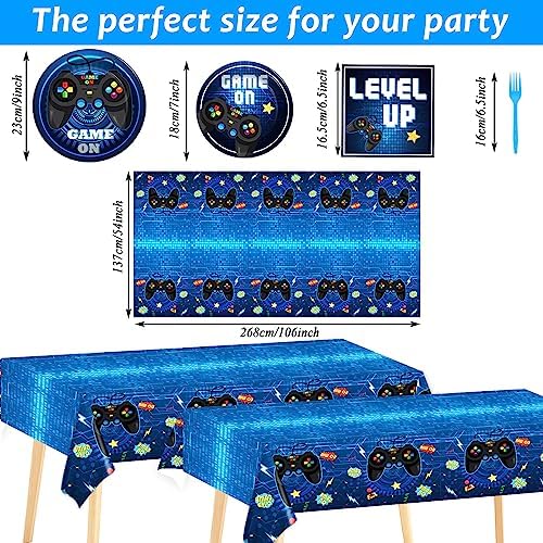 Gaming party decorations set with controller graphics