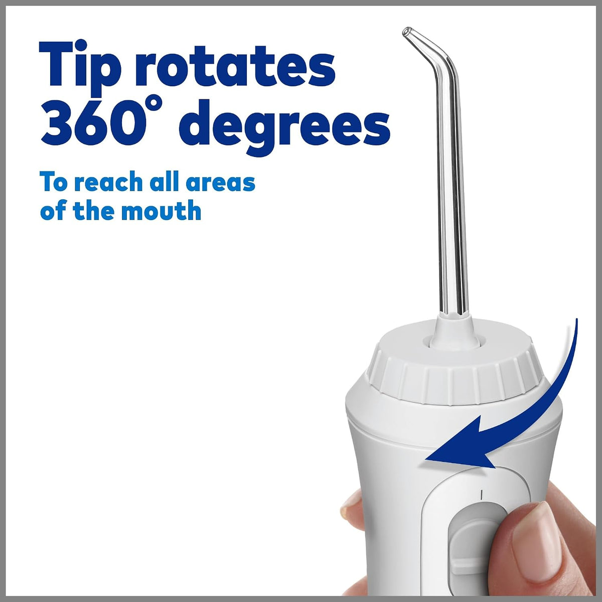 Waterpik Cordless Plus Water Flosser travel handheld design