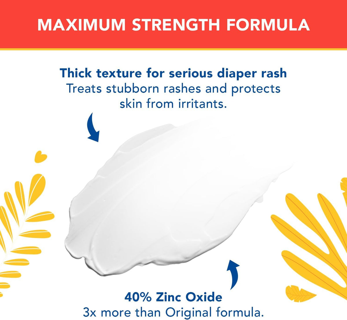 Triple Paste 3X Max Zinc Oxide Diaper Rash Ointment, 10oz Jar - Maximum Strength Diaper Cream for Sensitive Skin - Image 4
