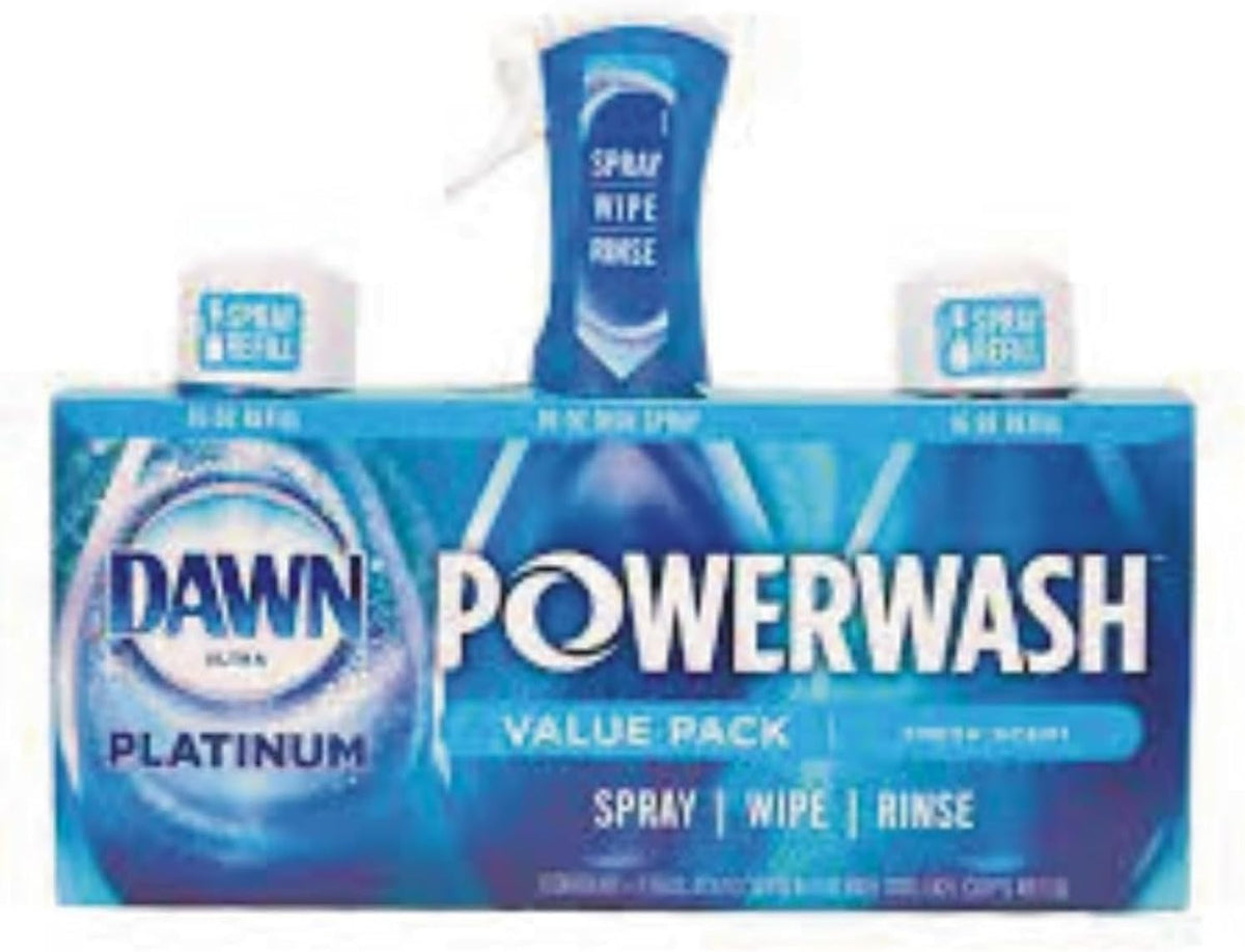 Dawn Powerwash Spray, Dish Soap, Dishwashing Liquid, Cleaning Supplies, Fresh, 1 Starter Kit + 1 Refill, 32 Fl Oz - Image 11