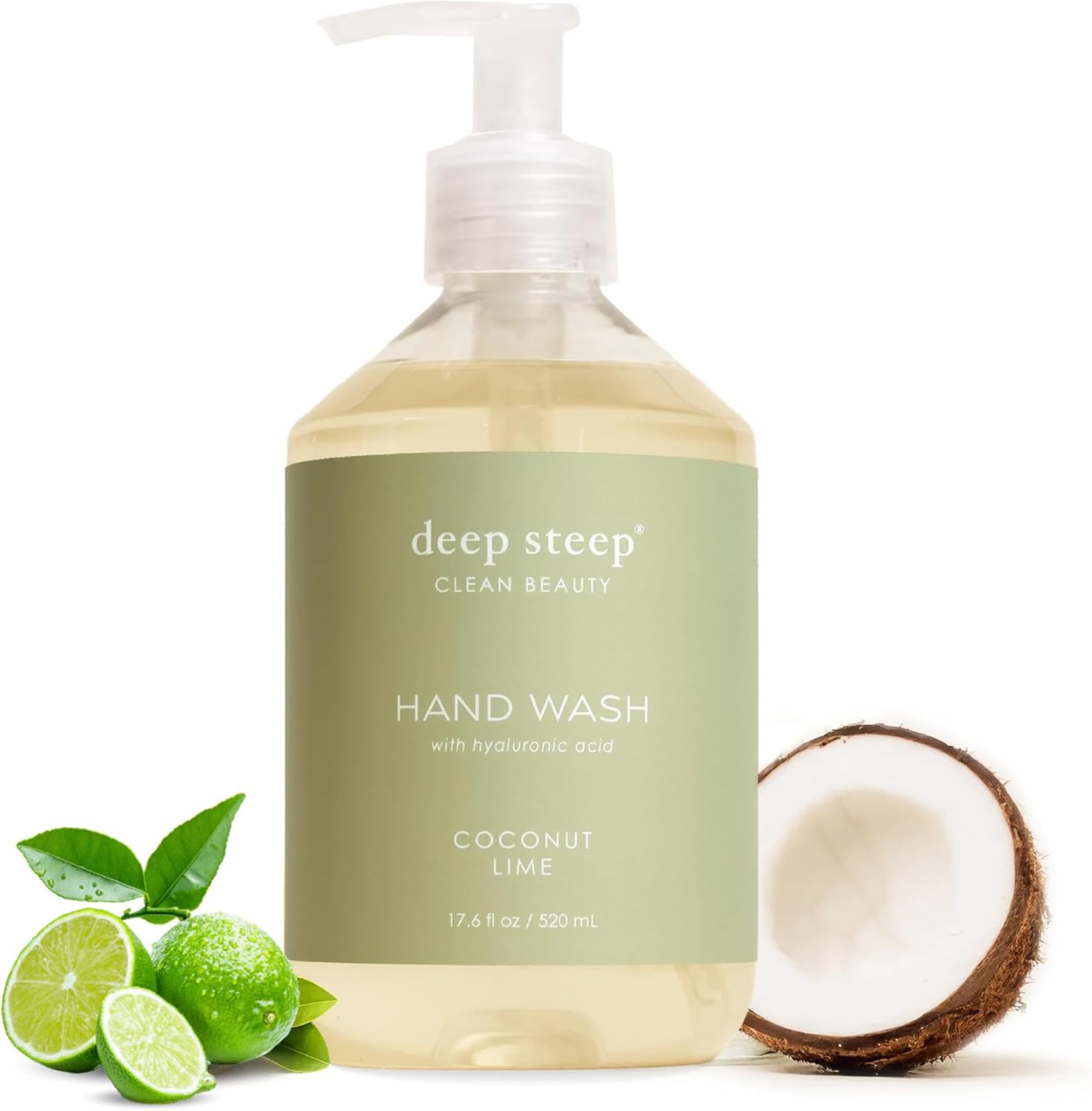 Deep Steep liquid hand wash front view pump bottle