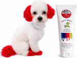 Plant based pet hair dye gel tube for creative dog grooming