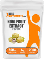 BulkSupplements authentic USA imported noni superfood supplement pouch.