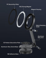 Syncwire mount with included metal adapter rings