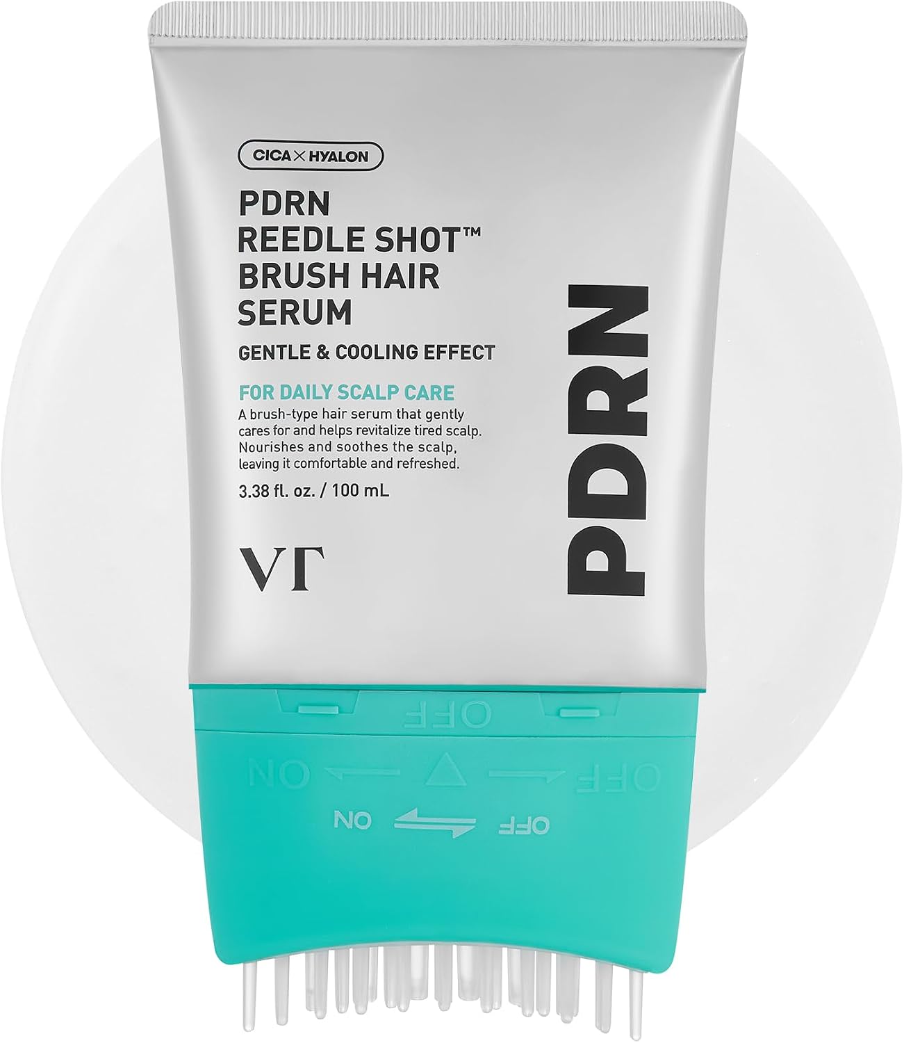 VT Cosmetics PDRN Reedle Shot Brush Hair Serum front view
